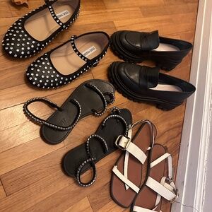 2 pair of shoes, schutz, and porte & paire